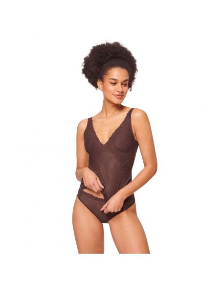 Sloggi Zero Feel Lace 2.0 Brazil Panty Ebony Brown