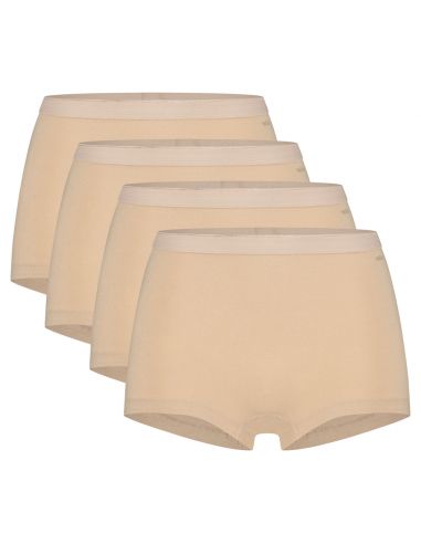 Ten Cate Dames Basics Shorts 4Pack Beige