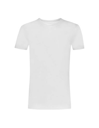 Ten Cate Heren Basics T-shirt High Neck Cotton Strecht 2Pack Wit