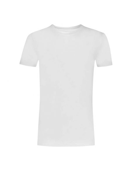 Ten Cate Heren Basics T-shirt High Neck Cotton Strecht 2Pack Wit