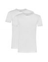 Ten Cate Heren Basics T-shirt Cotton Stretch 2Pack Wit