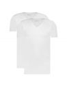 Ten Cate Heren Basics V-neck Shirt Cotton Stretch 2Pack Wit