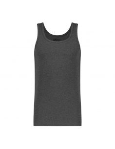 Ten Cate Heren Basics Singlet Cotton Stretch 2Pack Antraciet Melee 2