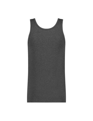 Ten Cate Heren Basics Singlet Cotton Stretch 2Pack Antraciet Melee
