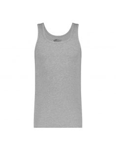 Ten Cate Heren Basics Singlet Cotton Stretch 2Pack Light Grey Melee 2