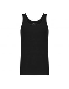 Ten Cate Heren Basics Singlet Cotton Stretch 2Pack Zwart 2