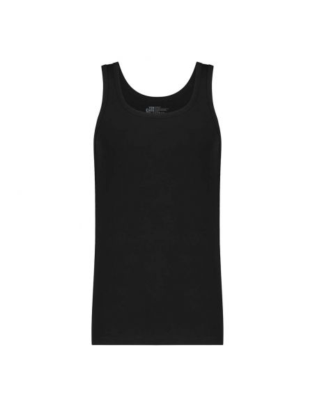 Ten Cate Heren Basics Singlet Cotton Stretch 2Pack Zwart