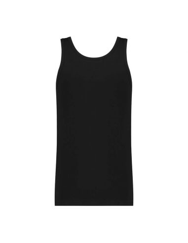Ten Cate Heren Basics Singlet Cotton Stretch 2Pack Zwart