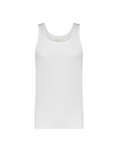 Ten Cate Heren Basics Singlet Cotton Stretch 2Pack Wit
