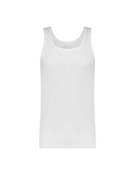 Ten Cate Heren Basics Singlet Cotton Stretch 2Pack Wit
