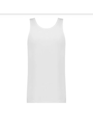 Ten Cate Heren Basics Singlet Cotton Stretch 2Pack Wit
