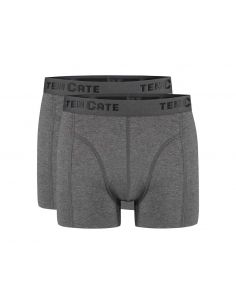 Ten Cate Heren Basics Shorts Cotton Stretch 2Pack Antraciet Melee