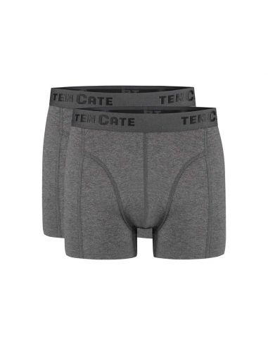 Ten Cate Heren Basics Shorts Cotton Stretch 2Pack Antraciet Melee