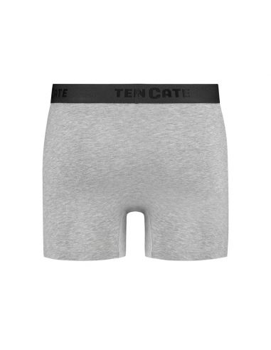 Ten Cate Heren Basics Shorts Cotton Stretch 2Pack Light Grey Melee