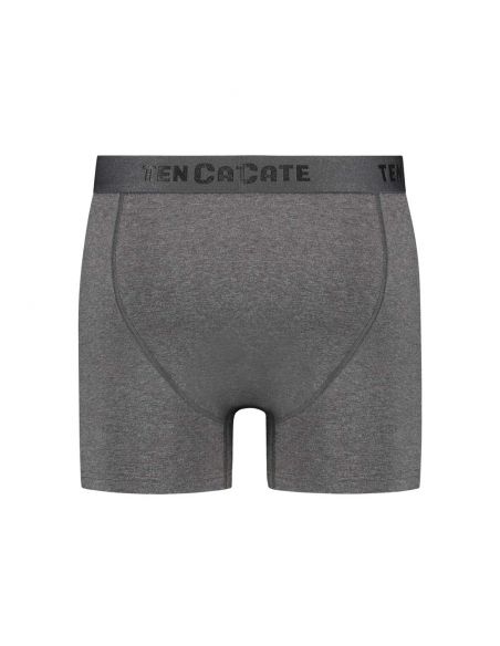 Ten Cate Heren Basics Classic Shorts Cotton Stretch 2Pack Antraciet Melee