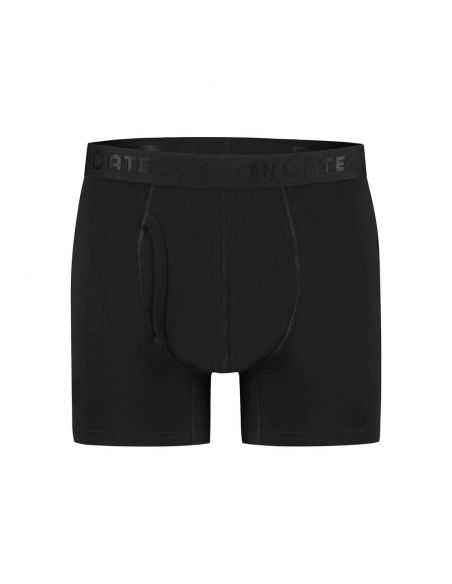 Ten Cate Heren Basics Classic Shorts Cotton Stretch 2Pack Zwart