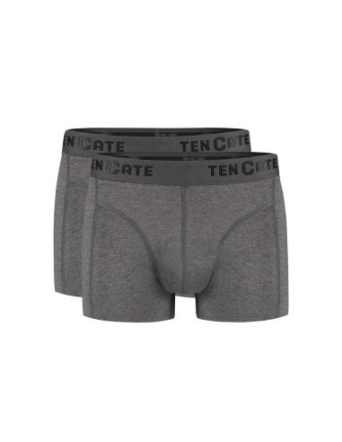 Ten Cate Heren Basics Shorty Cotton Stretch 2Pack Antraciet Melee