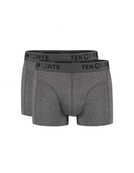 Ten Cate Heren Basics Shorty Cotton Stretch 2Pack Antraciet Melee
