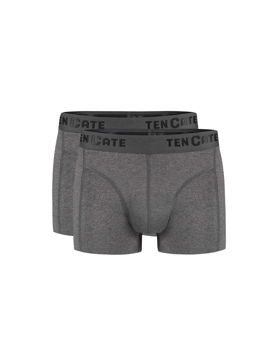 Ten Cate Heren Basics Shorty Cotton Stretch 2Pack Antraciet Melee