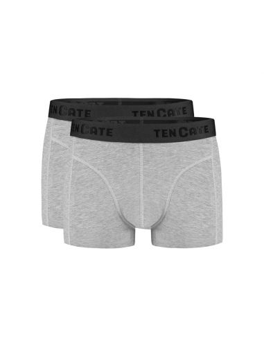 Ten Cate Heren Basics Shorty Cotton Stretch 2Pack Light Grey Melee