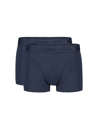 Ten Cate Heren Basics Shorty Cotton Stretch 2Pack Navy