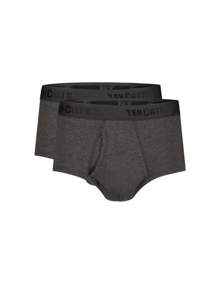 Ten Cate Heren Basics Classic Brief Cotton Stretch 2Pack Antraciet Melee