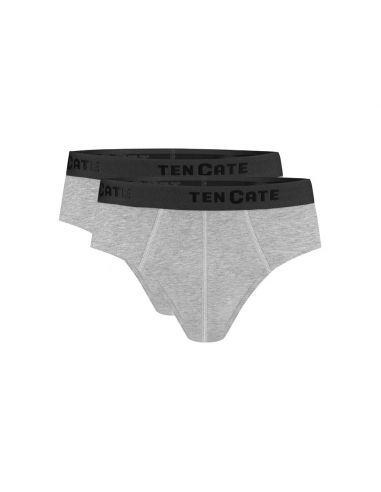 Ten Cate Heren Basics Slip Cotton Stretch 2Pack Light Grey Melee