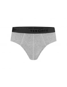Ten Cate Heren Basics Slip Cotton Stretch 2Pack Light Grey Melee 2