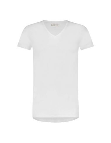Ten Cate Heren Basics V-neck Cotton 2Pack Wit