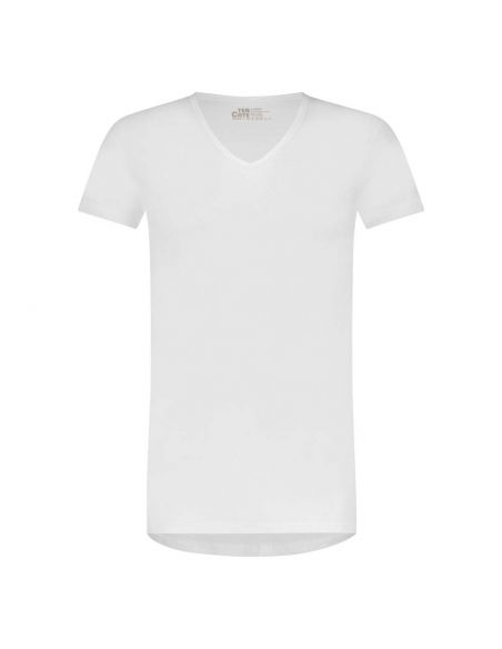 Ten Cate Heren Basics V-neck Cotton 2Pack Wit