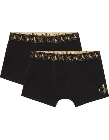 Calvin Klein Jongens Boxershorts 2Pack Intense Power Gold Black 0R9