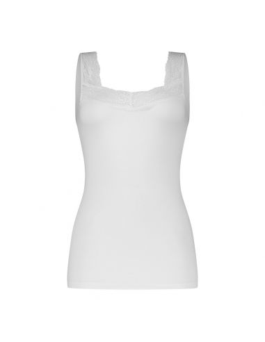 Ten Cate Dames Basics Singlet Lace Hemd Wit