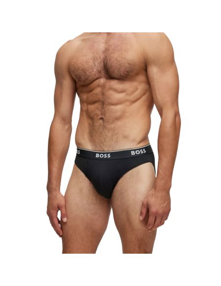 Hugo Boss Brief Slip Power 3Pack Zwart Wit Grijs