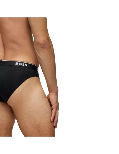 Hugo Boss Brief Slip Power 3Pack Zwart Wit Grijs