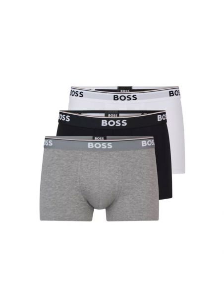 Hugo Boss Trunk 3P Power Zwart Wit Grijs