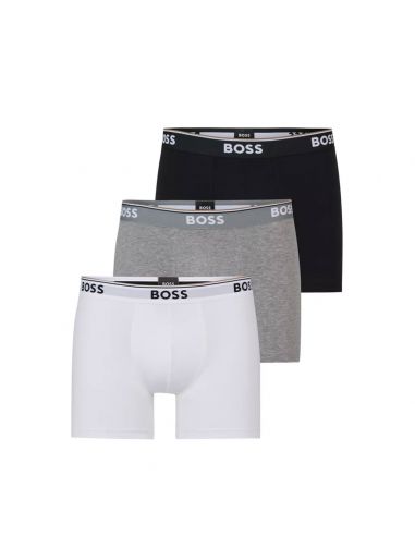 Hugo Boss Boxer Briefs 3P Power Zwart Wit Grijs