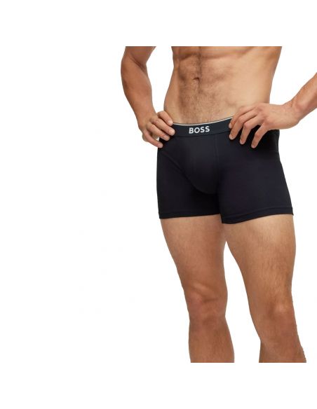 Hugo Boss Boxer Briefs 3P Power Zwart Wit Grijs