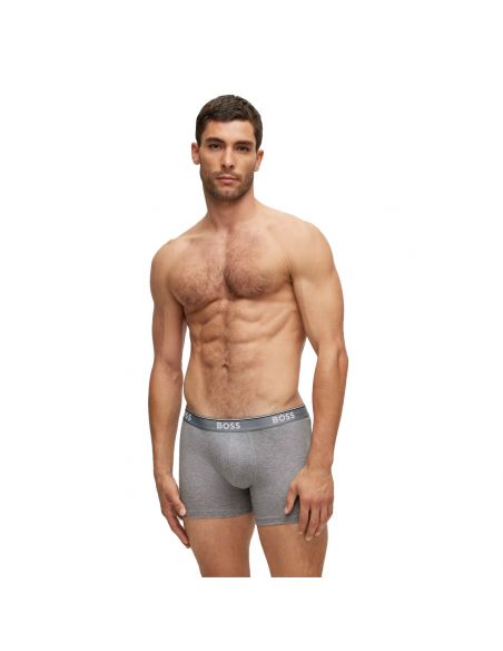 Hugo Boss Boxer Briefs 3P Power Zwart Wit Grijs