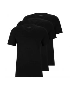 Hugo Boss T-Shirts V-neck Classic 3Pack Zwart