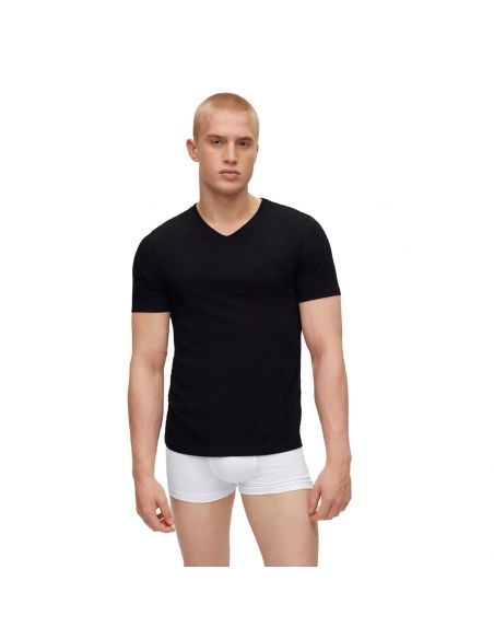 Hugo Boss T-Shirts V-neck Classic 3Pack Zwart