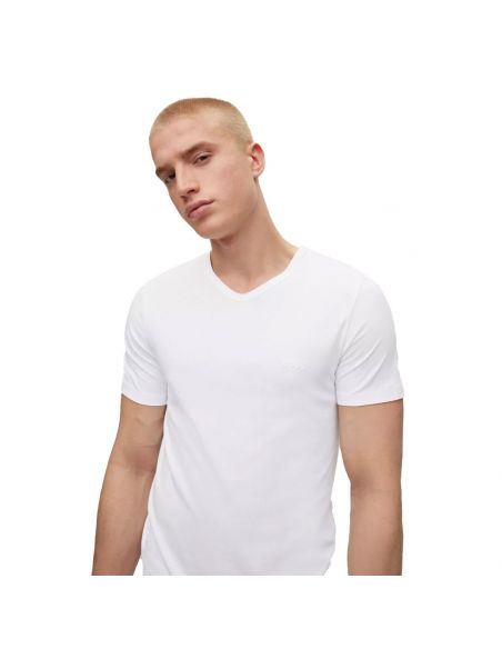 Hugo Boss T-Shirts V-neck Classic 3Pack Wit