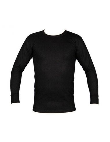 Beeren Heren ondergoed Shirt thermo lange mouw zwart