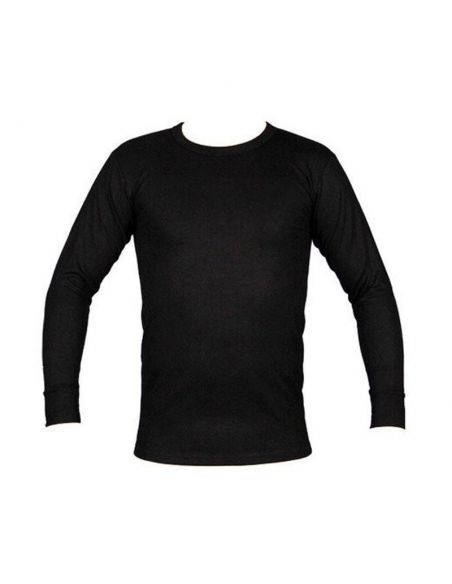Beeren Heren ondergoed Shirt thermo lange mouw zwart