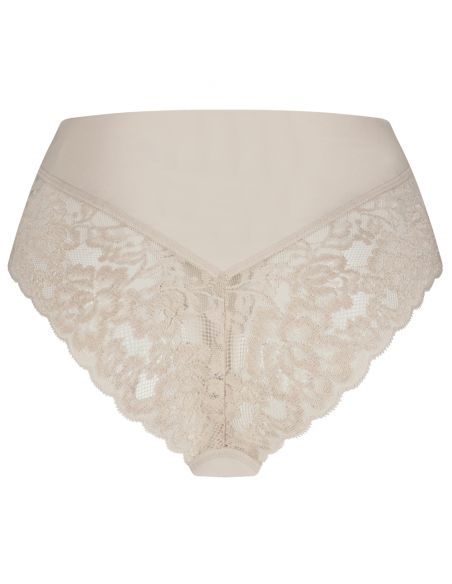 Ten Cate Secrets Lace Brazilian High Waist Almond