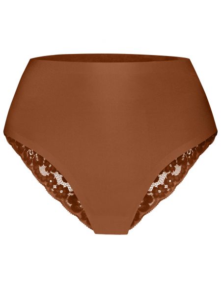 Ten Cate Secrets Lace Brazilian High Waist Pecan