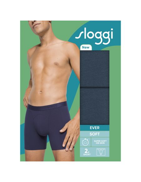 Sloggi Men Ever Soft Short 2Pack Secret Lagoon