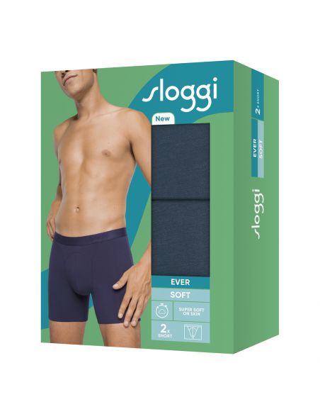 Sloggi Men Ever Soft Short 2Pack Secret Lagoon