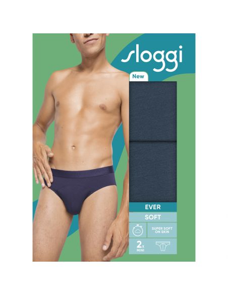 Sloggi Men Ever Soft Mini Brief 2Pack Secret Lagoon