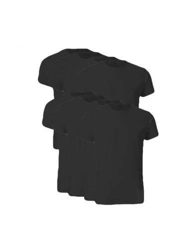 Calvin Klein T-shirt zwart duo pak ronde hals 8pack