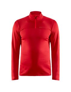 Craft Heren Thermo MID-LAYER Fleece Shirt  BRIGHT RED 1909496-430000